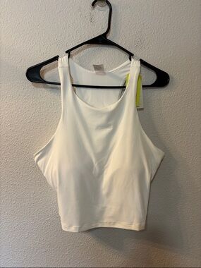 NWT all in motion White High-Neck Crop Tank